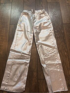 Target Metallic Rose Gold Kids Jeans
